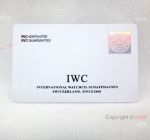 IWC Replica Warranty Card Unfilled - Handwritten